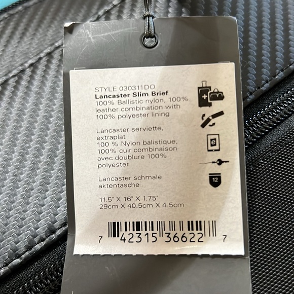 TUMI Lancaster slim brief NWT - Picture 7 of 7